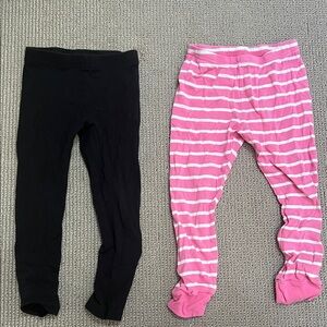 Carter's Black and Pink Leggings Set